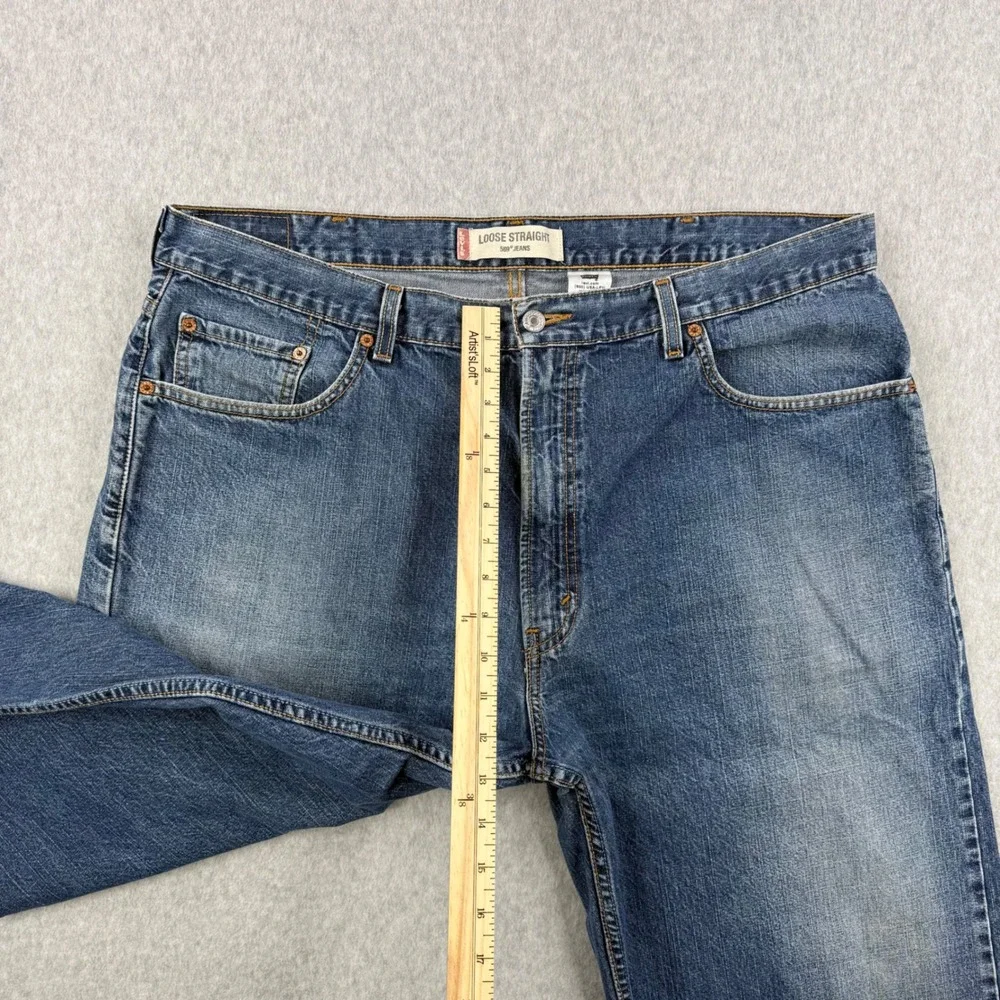 Vintage Levis Jeans Mens Fits 40x29‎ Blue 569 Baggy Loose Straight Skater Denim